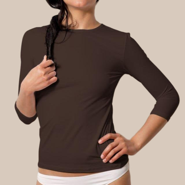 Plus Size 3/4 Sleeve Crew Neck (Discontinued sizes)-FINAL SALE