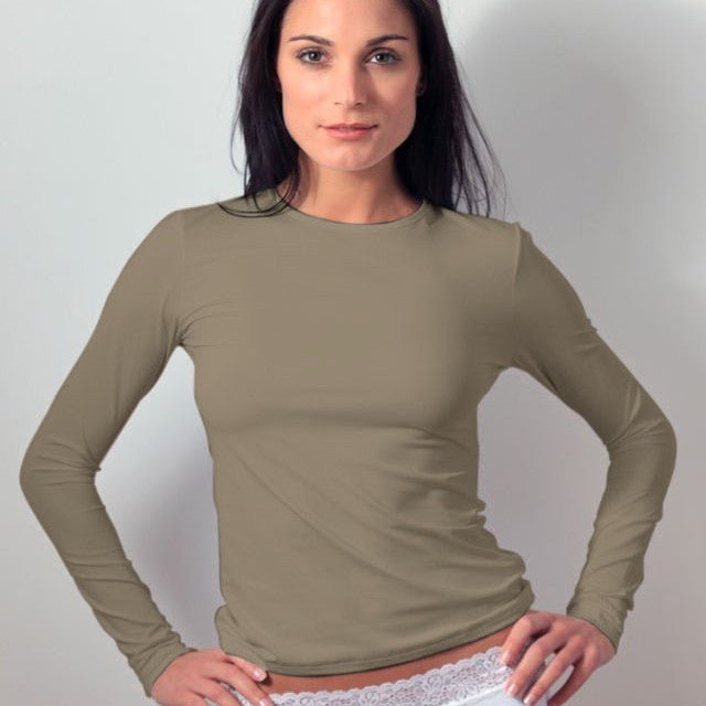 Plus Size Long Sleeve Crew Neck (Discontinued Sizes)-FINAL SALE