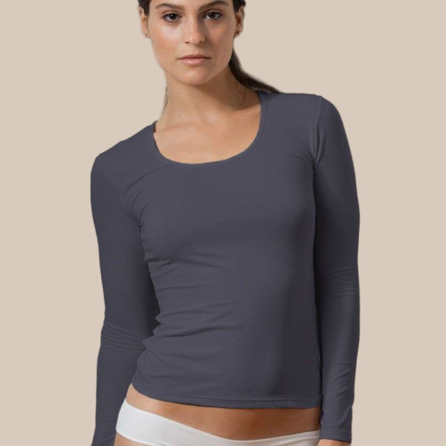 Plus Size Long Sleeve Scoop Neck (Discontinued sizes) - FINAL SALE